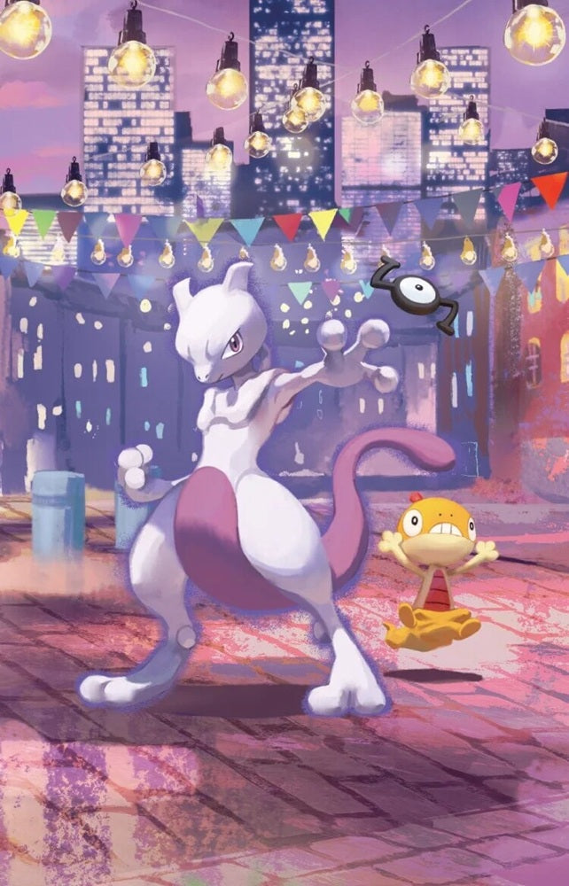 Pokémon Kort 30th Anniversary Mini Tin Mewtwo med 2 Boosterpakker (Night)