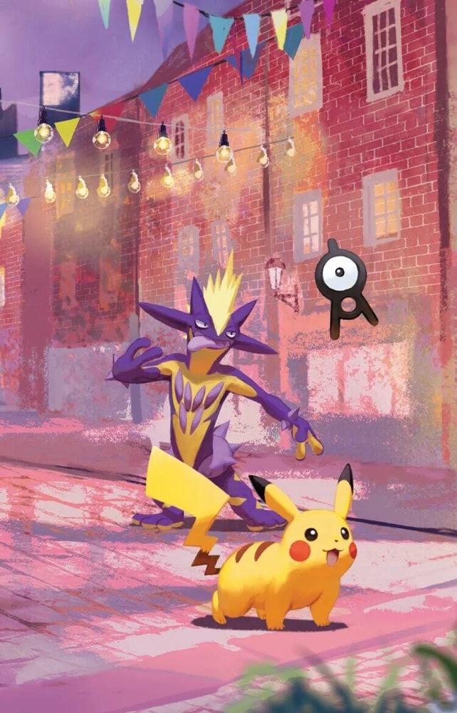 Pokémon Kort 30th Anniversary Mini Tin Pikachu & Toxtricity med 2 Boosterpakker (Night)